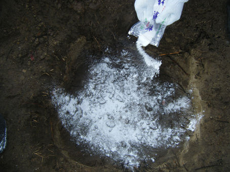 イヤシロチ施工・仙台市内・炭素埋設の一例