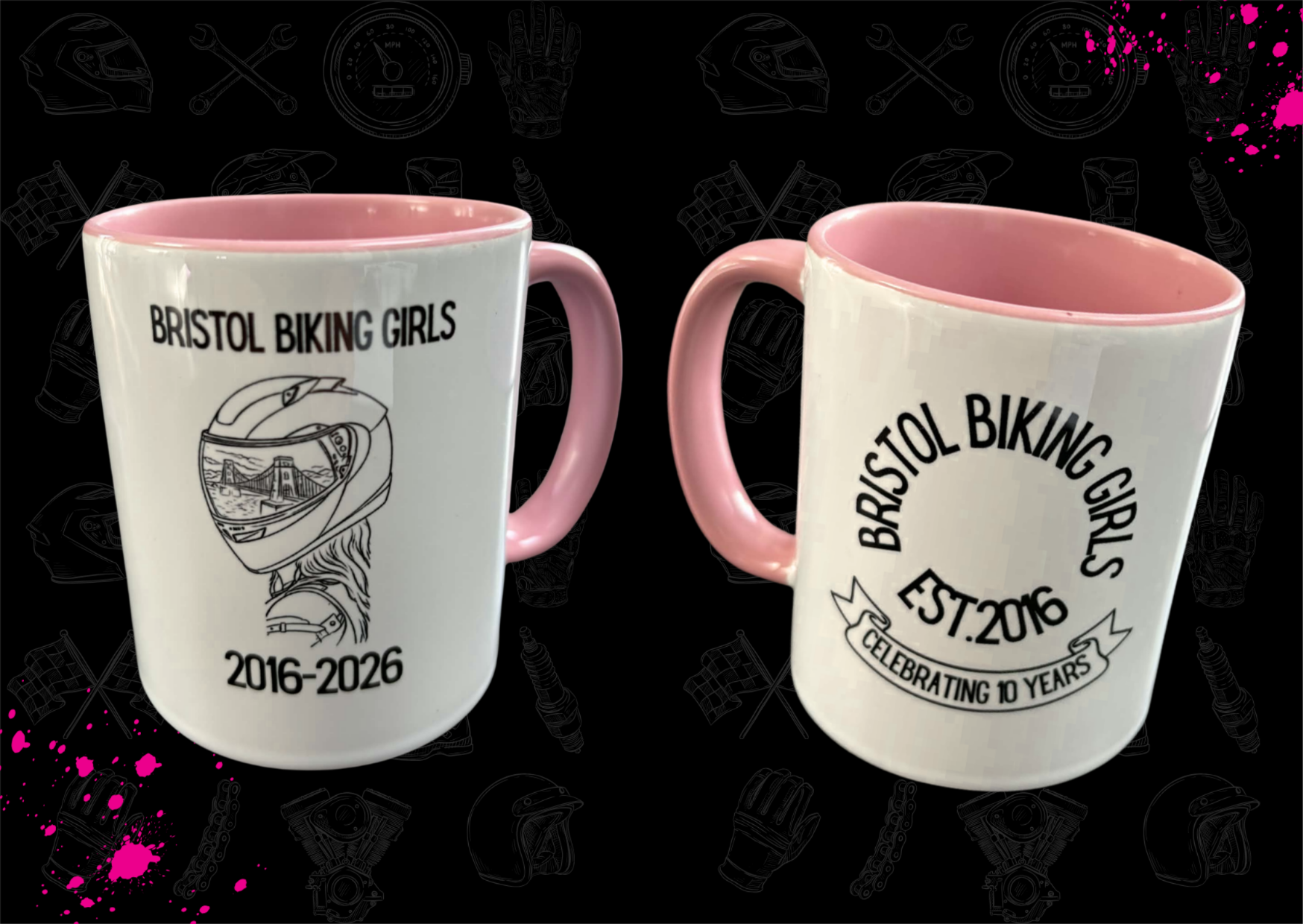 Bristol Biking Girls – 10th Anniversary Mug