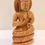 Thumbnail: Handcrafted Oily Wood Laughing Buddha Statue - 10 Inches