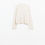 Thumbnail: Relaxed Cream Ribbed High Neck Sweater