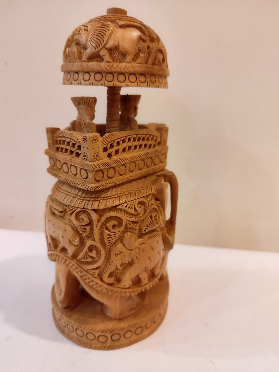 Thumbnail: An elephant Maharaja,eight inches height.Well known to give strength to a person