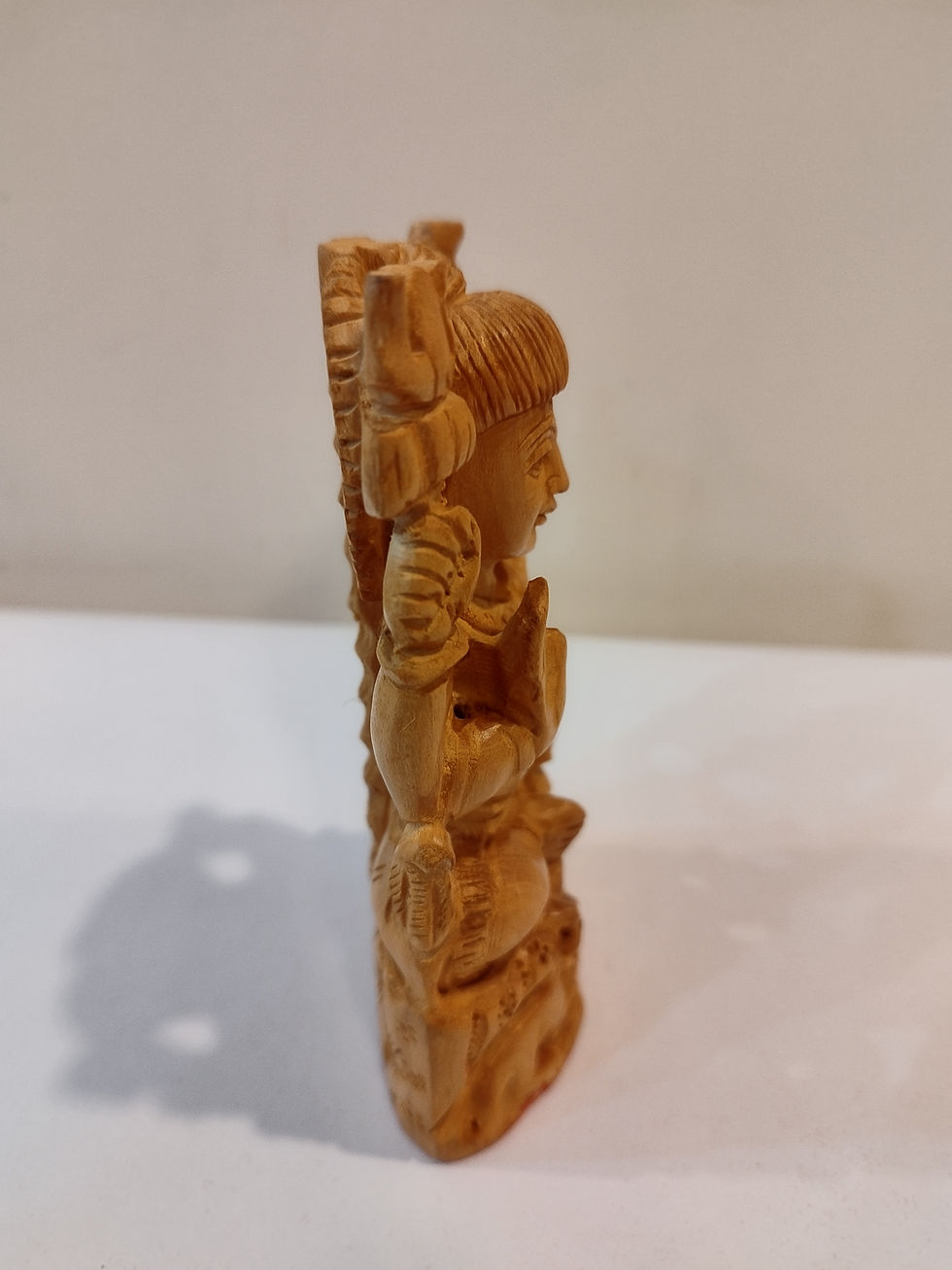 Thumbnail: Hand carved wooden Hanuman in the form of Dasa of Rama (India)