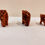 Thumbnail: Hand Carved Kadam Wood Elephant Family- 3,2 and 1.5 Inches set: Mother and baby 