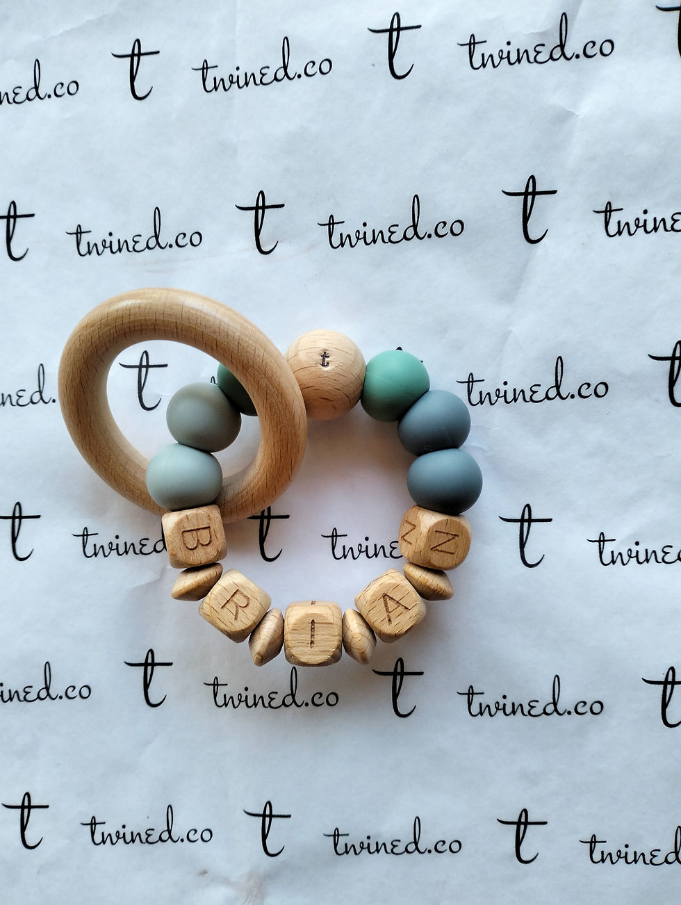 Thumbnail: Personalised teething ring