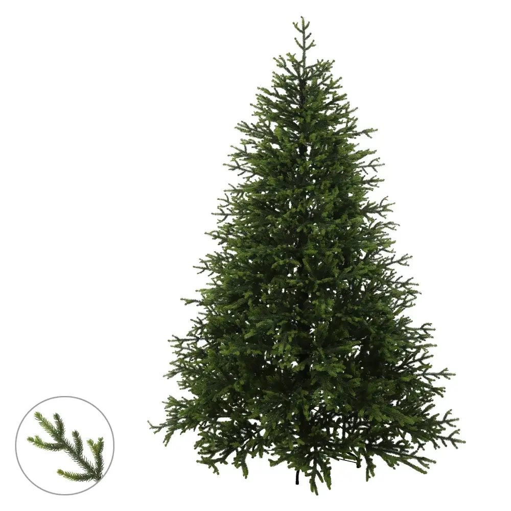 ARVORE NATAL NORDIK 917 TIPS C/BASE METAL (VERDE) 2,1m