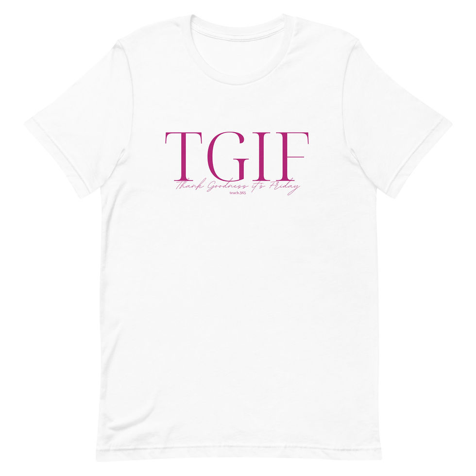 Thumbnail: TGIF Pink: Short-Sleeve Unisex T-Shirt