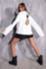 Thumbnail: White Long-Sleeve Cotton Shirt - "Dakhudi"