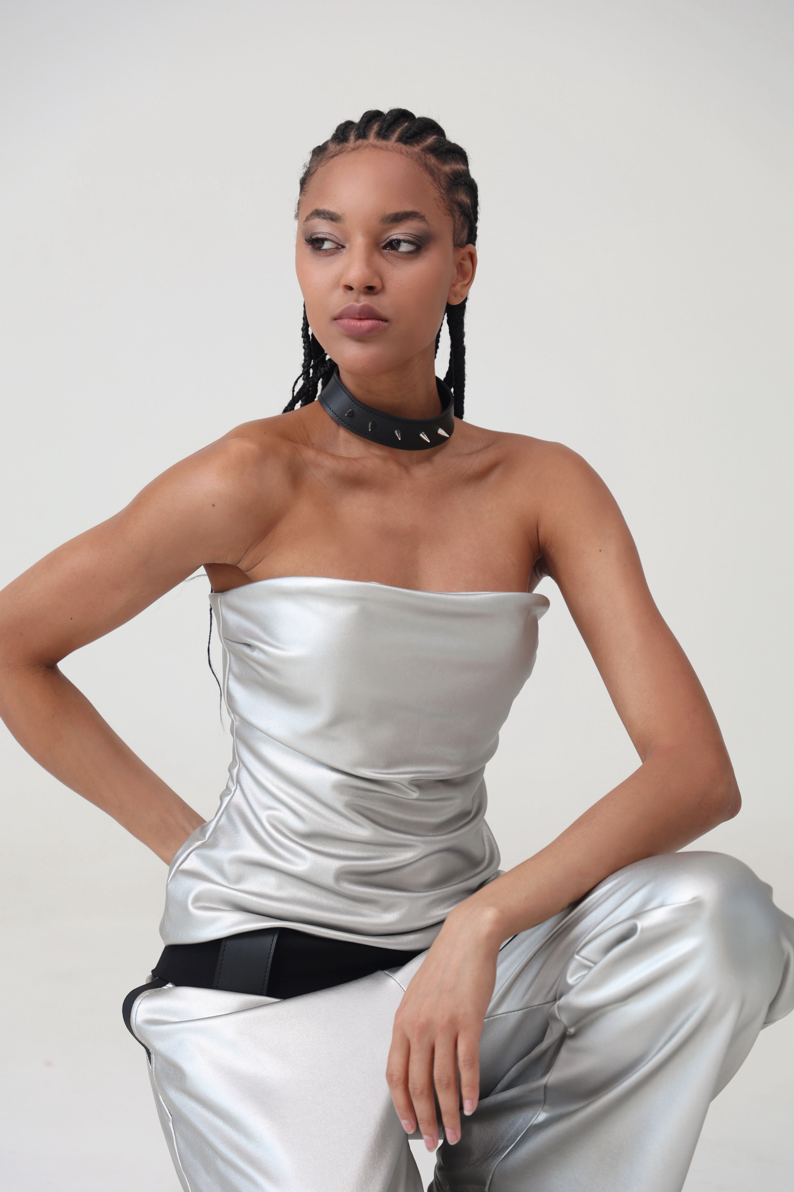 Eco-leather corset