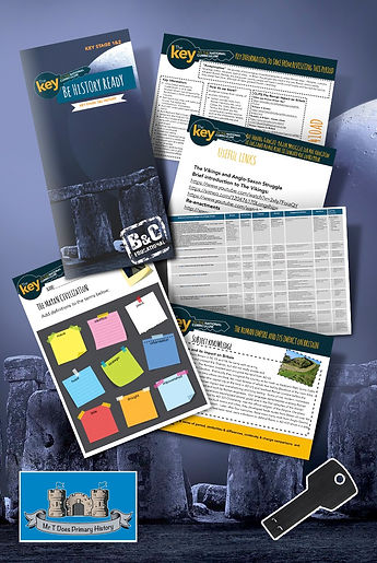 Sample documents from B and C Educational's Be History Ready 'Key'