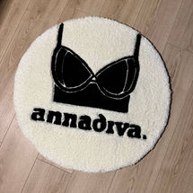 Vloerkleed met logo van acryl voor Annadiva