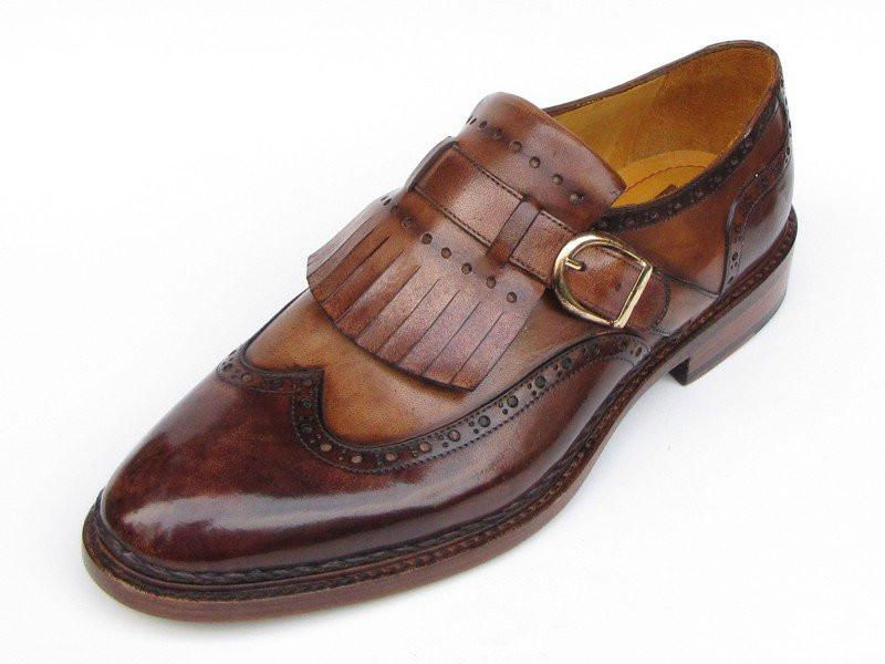 Thumbnail: Paul Parkman Wingtip MonkstrapS Brown (ID#060-BRW)