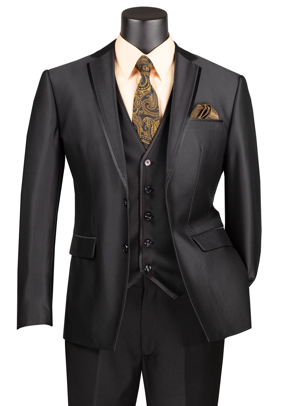 Thumbnail: Slim Fit Satin 3pc Suits