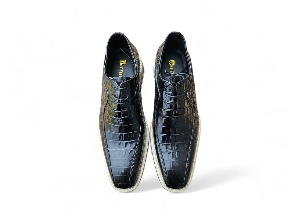 Thumbnail: Alligator Embossed Leather Derby