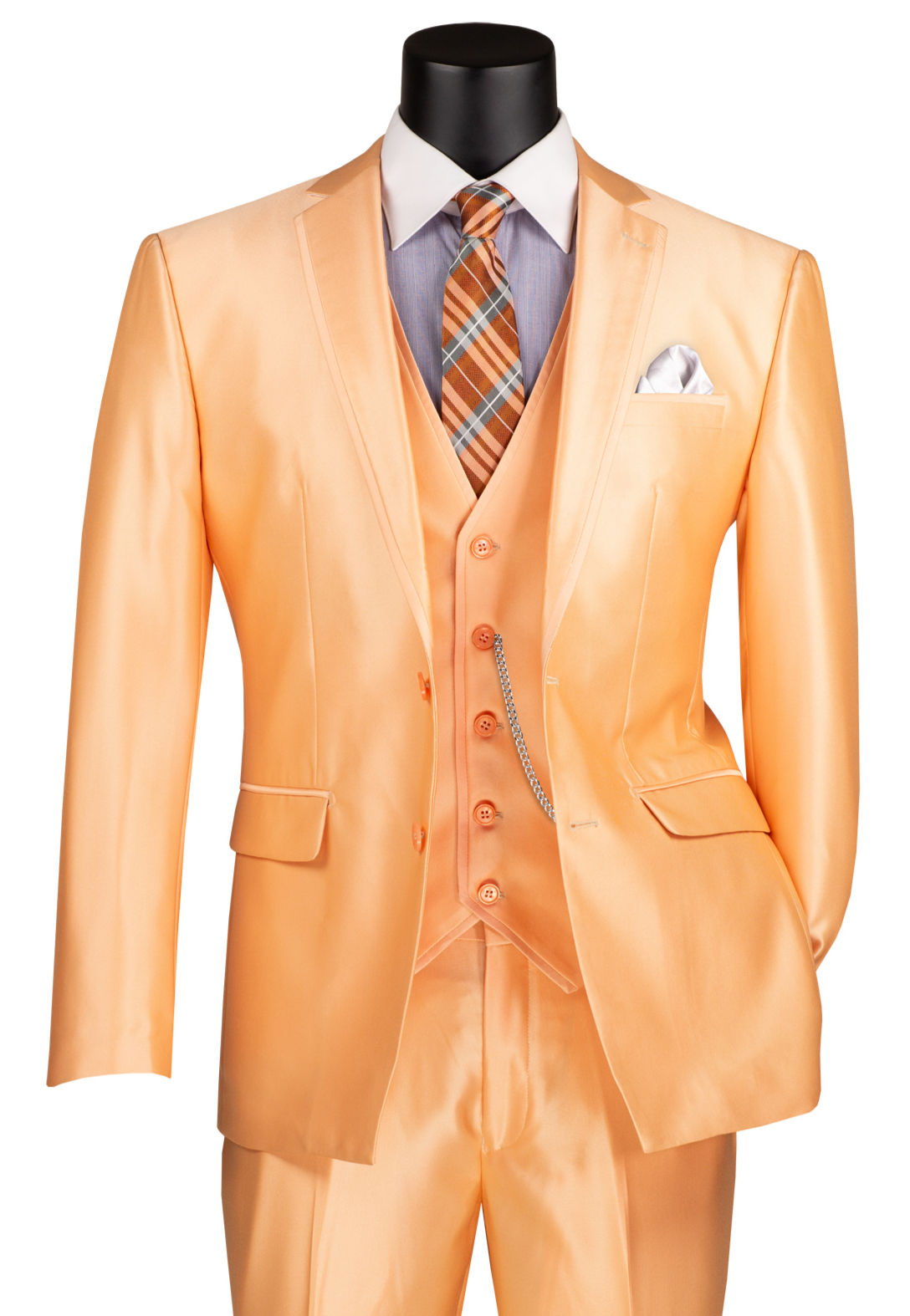 Slim Fit Satin 3pc Suits