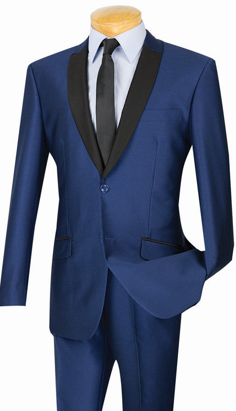 Slim Fit Sharkskin Suits