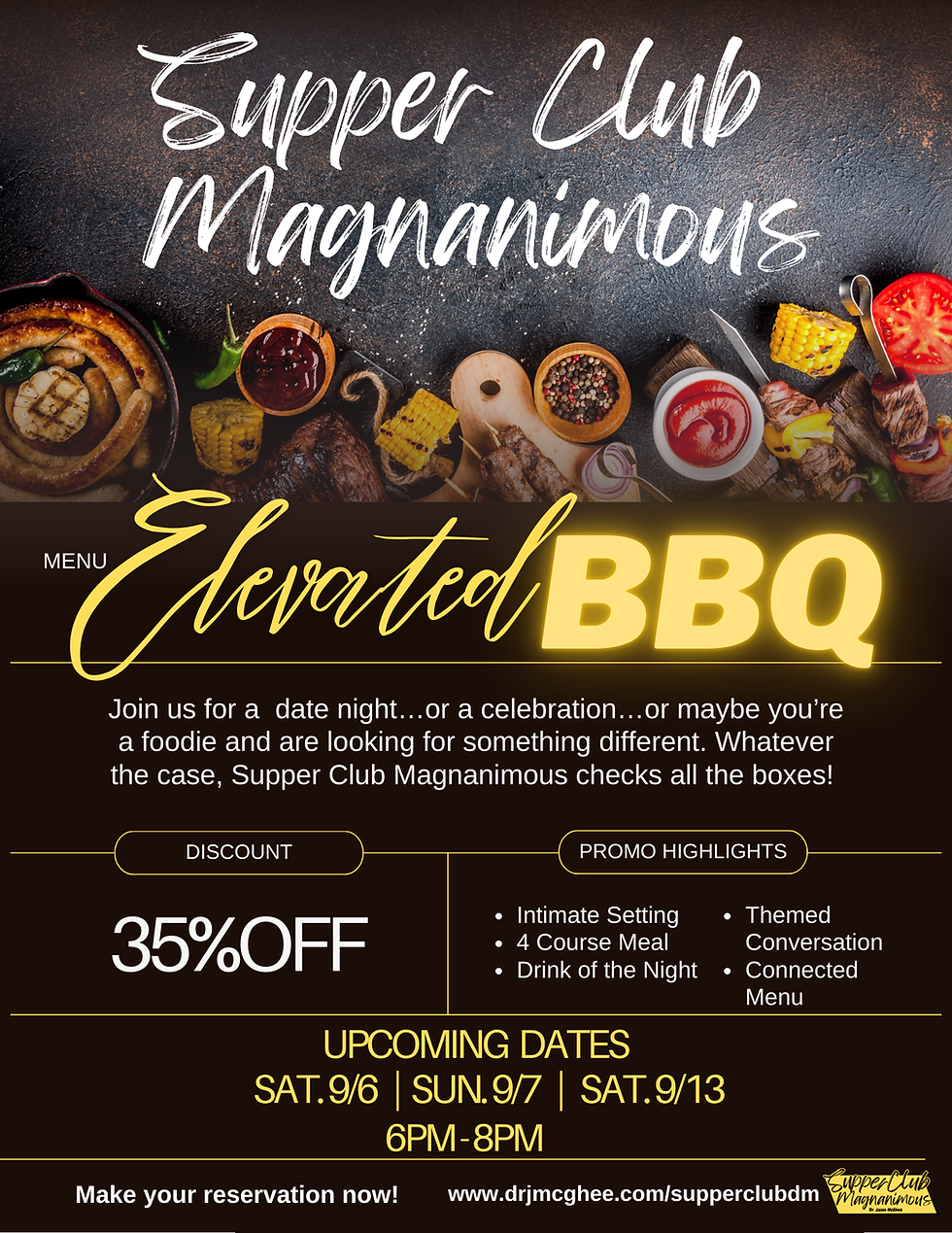 Supper Club Magnanimous: Elevated BBQ