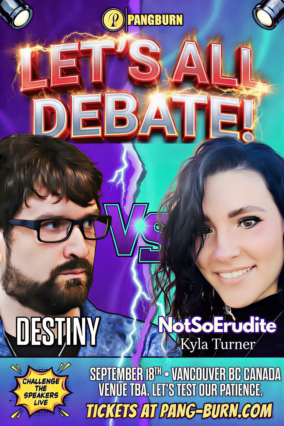 Thumbnail: PRESALE TICKET - DESTINY VS EZRA LEVANT & DESTINY + NotSoErudite