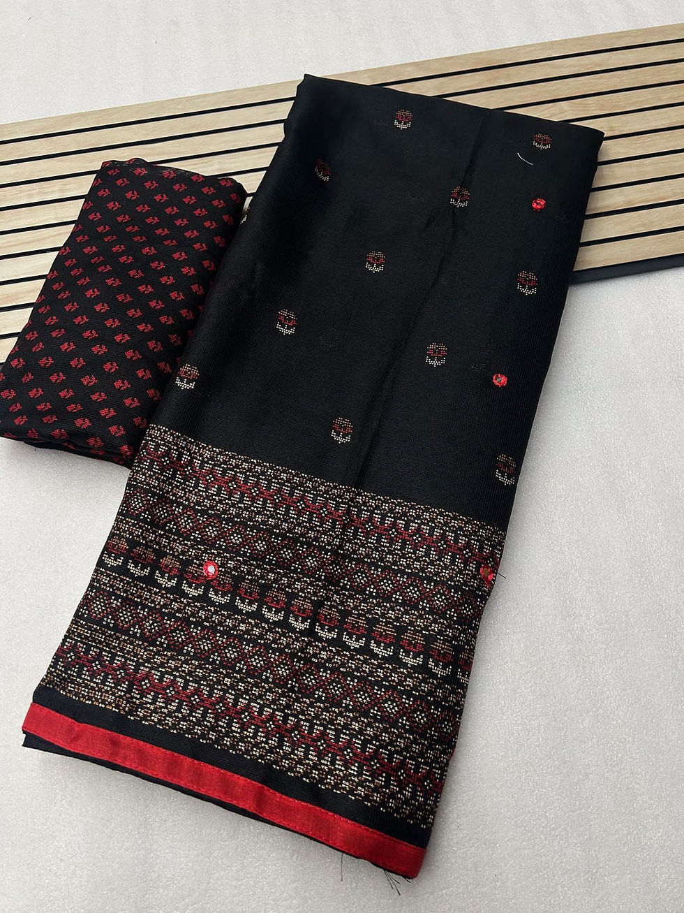 Thumbnail: 1 Linen Jute Silk Saree