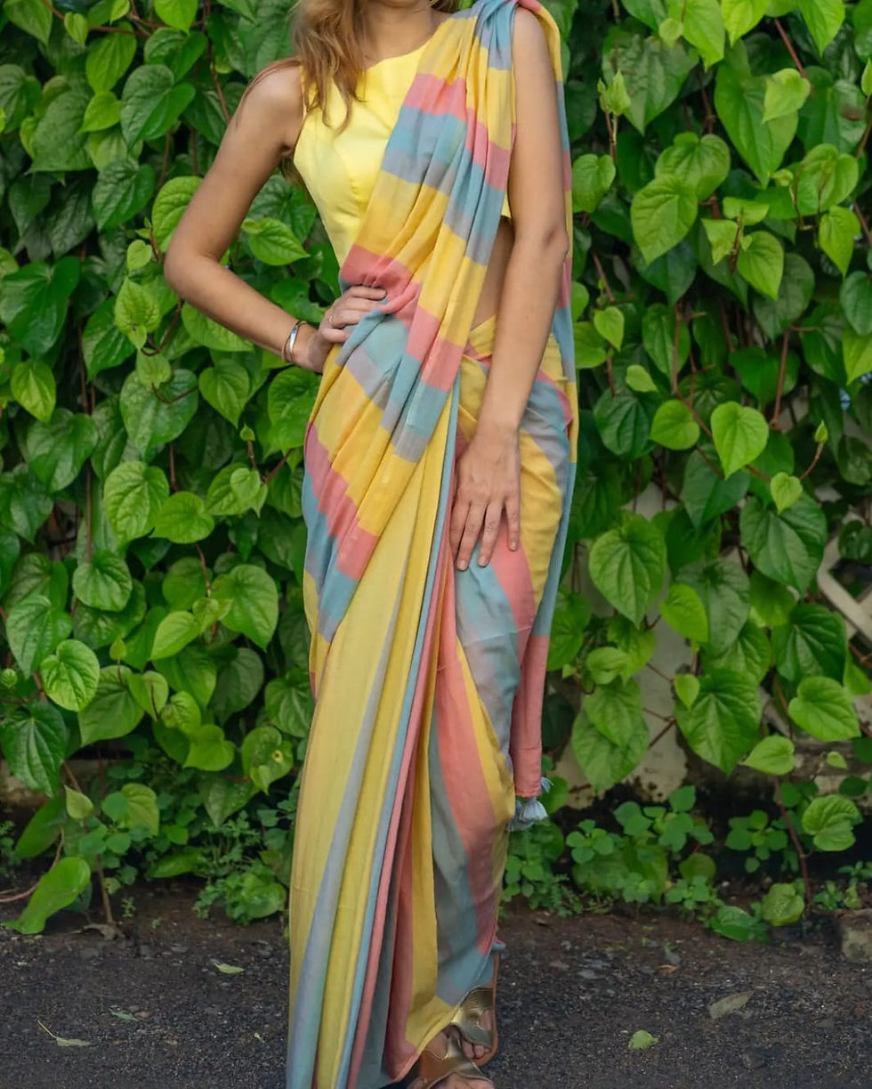 4 Khadi Cotton Saree