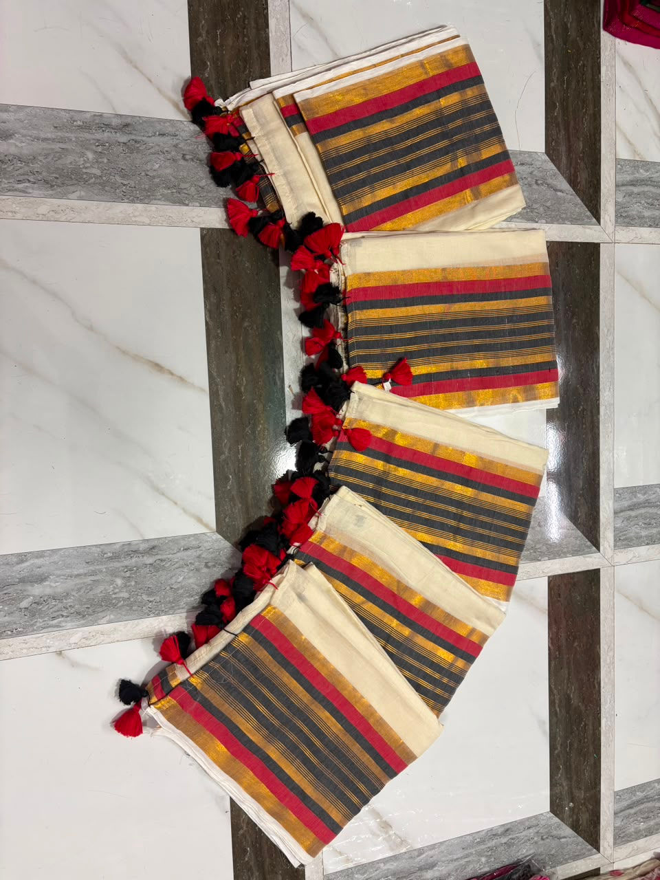2 Cotton Mul Saree + Blouse