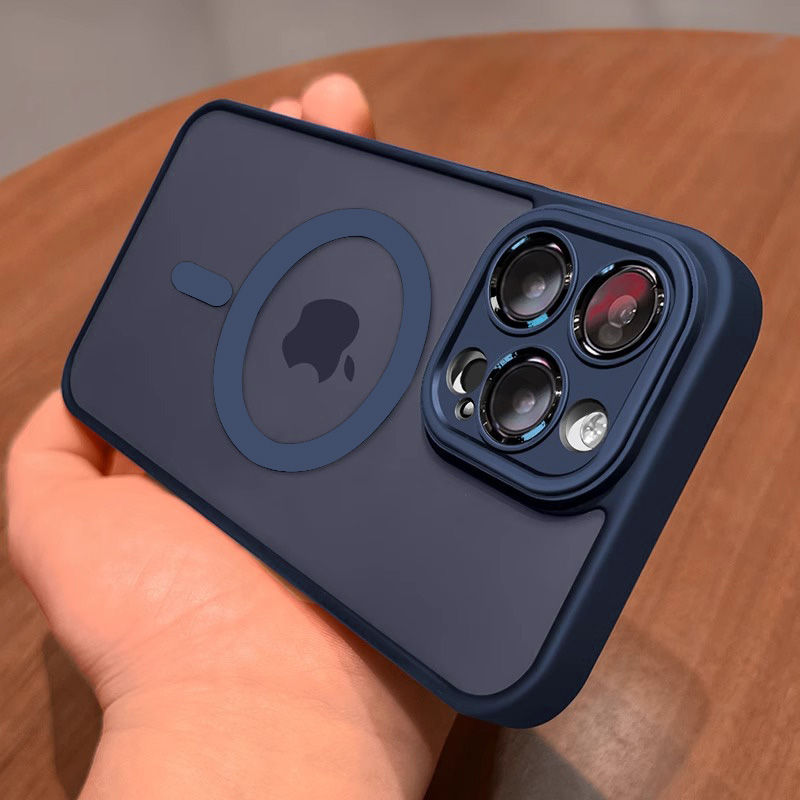 Thumbnail: Luxury Matte Armor For Magsafe Magnetic Wireless Charging Case For iPhone 11 12 