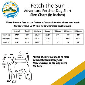 ocean denim dog dress sizing Size Charts