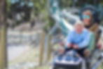 Two riders on the flathead lake alpine coaster