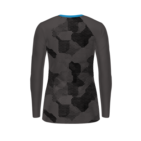 GIRLS FREESTYLE SUBLIMATED LONG SLEEVE STRETCH VOLLEYBALL JERSEY