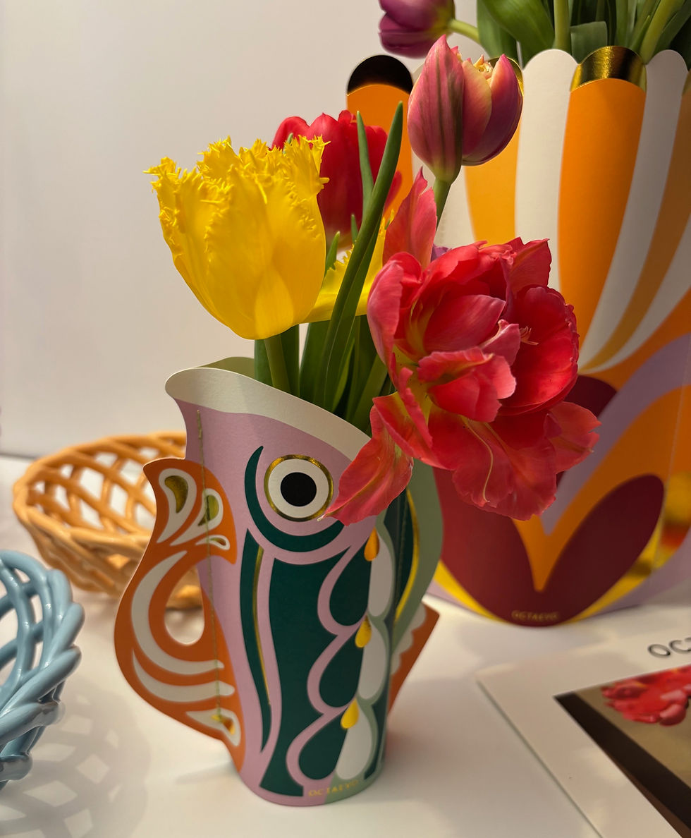 OCTAEVO Fisch Papier Vasen