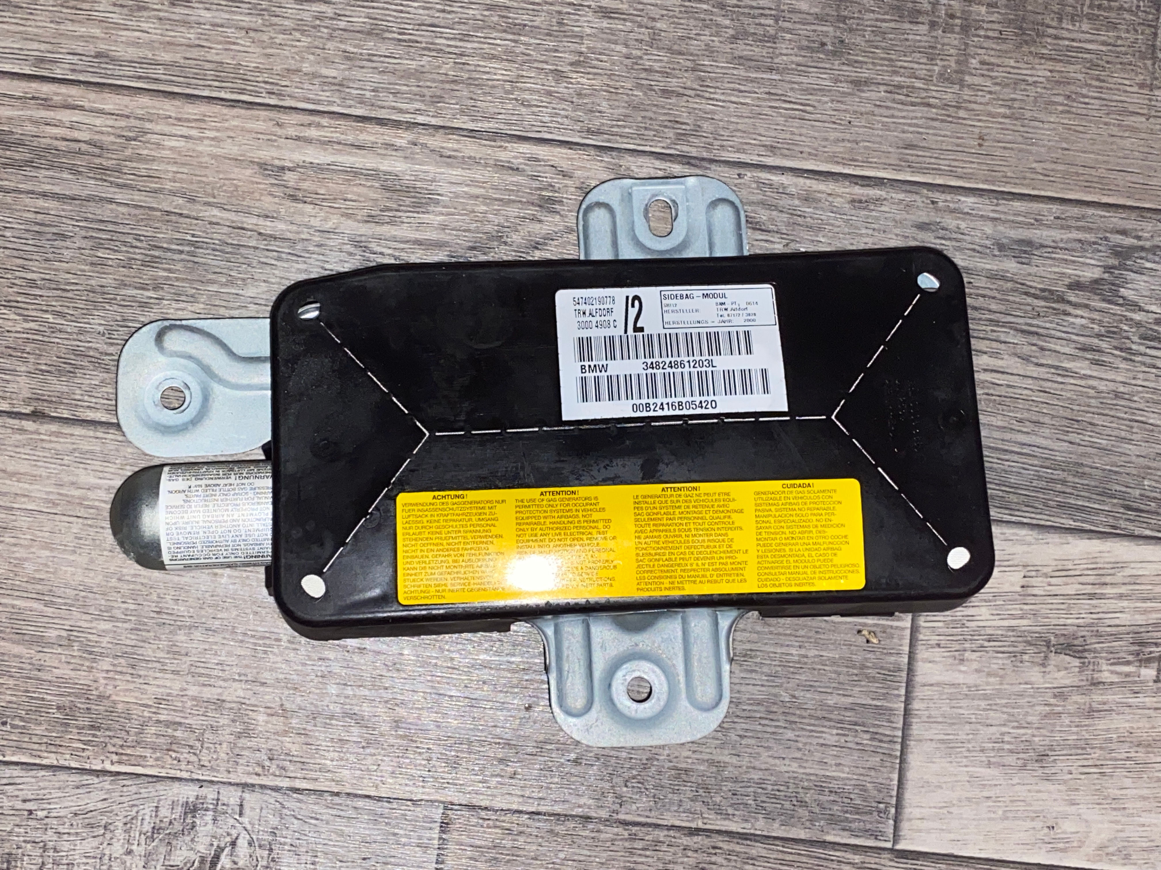 BMW 318Ci E46 Door Airbag O/S Front - 34824861203L