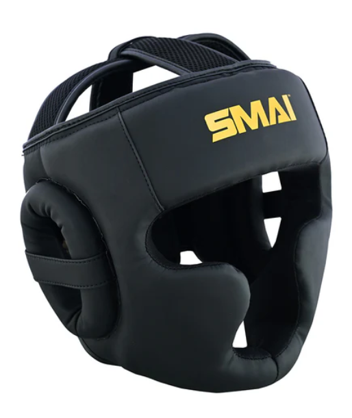 Gold Series Boxing Headgear - Black/Gold
