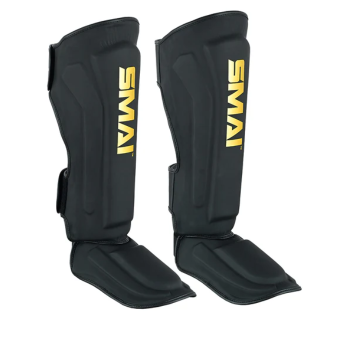 Gold Series Muay Thai Shin Guards - Black/Gold