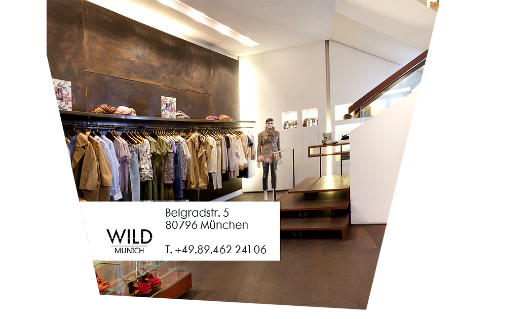 Beate Wild präsentiert exklusive Designermode für Damen und Herren im Fashion Tempel WILD MUNICH in München Schwabing
