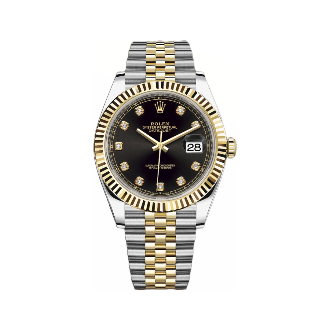 Datejust 41 Black Diamond Dot 126333