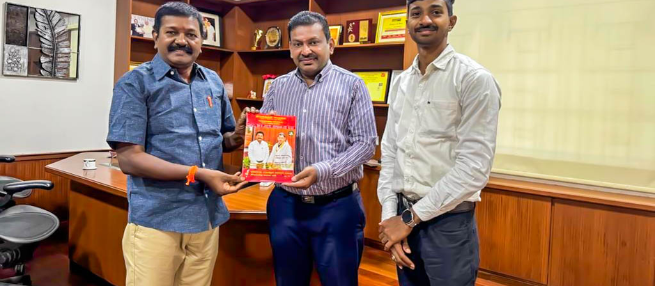23.11.2023 அன்று கே.எஸ்.ஆர் கல்லூரியின் தாளாளர் திரு ஆர்.சீனிவாசன் அவர்களுடன் கலந்தாய்வு நடந்தேறியது