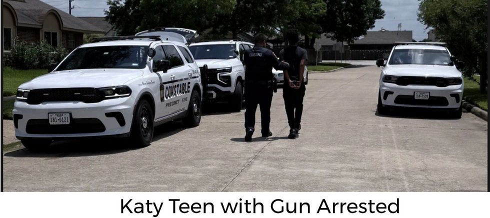 Teen Arrested After Wielding a Gun in a Katy Neighborhood