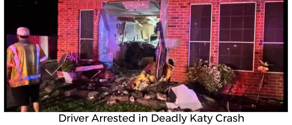 Driver Charged in Crash that Killed a Katy Grandmother in her Home