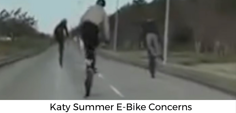 Katy Authorities Talk E-Bike Concerns Ahead of Summer Break