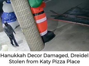Hanukkah Decorations Damaged, Stolen from Popular Katy Pizza Place