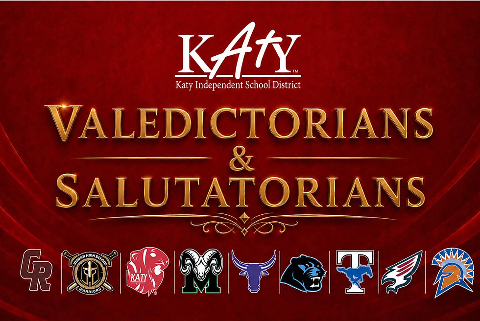 Katy ISD Announces Class of 2026 Valedictorians and Salutatorians