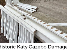 Katy Heritage Society’s Gazebo Vandalized