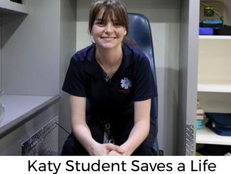 A Katy ISD EMT Student Uses Education to Save a Life