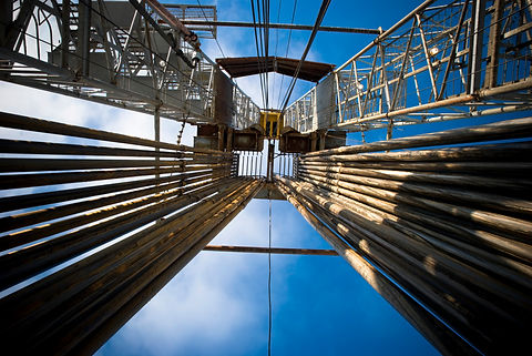 looking up at a crane