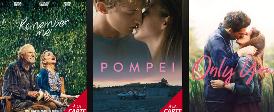 Affiches des films romantiques