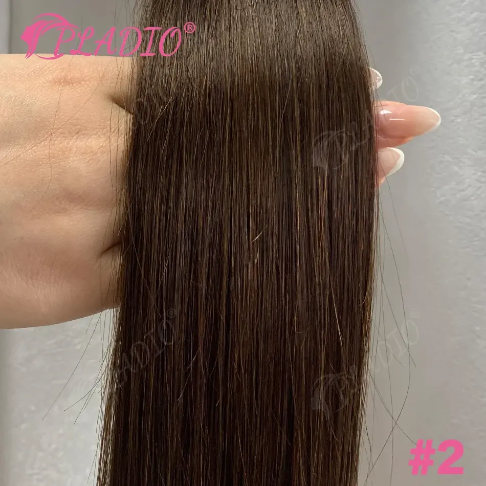Miniatura: PLADIO Straight I Tip Hair Extensions Human Natural Hair Extensions Keratin