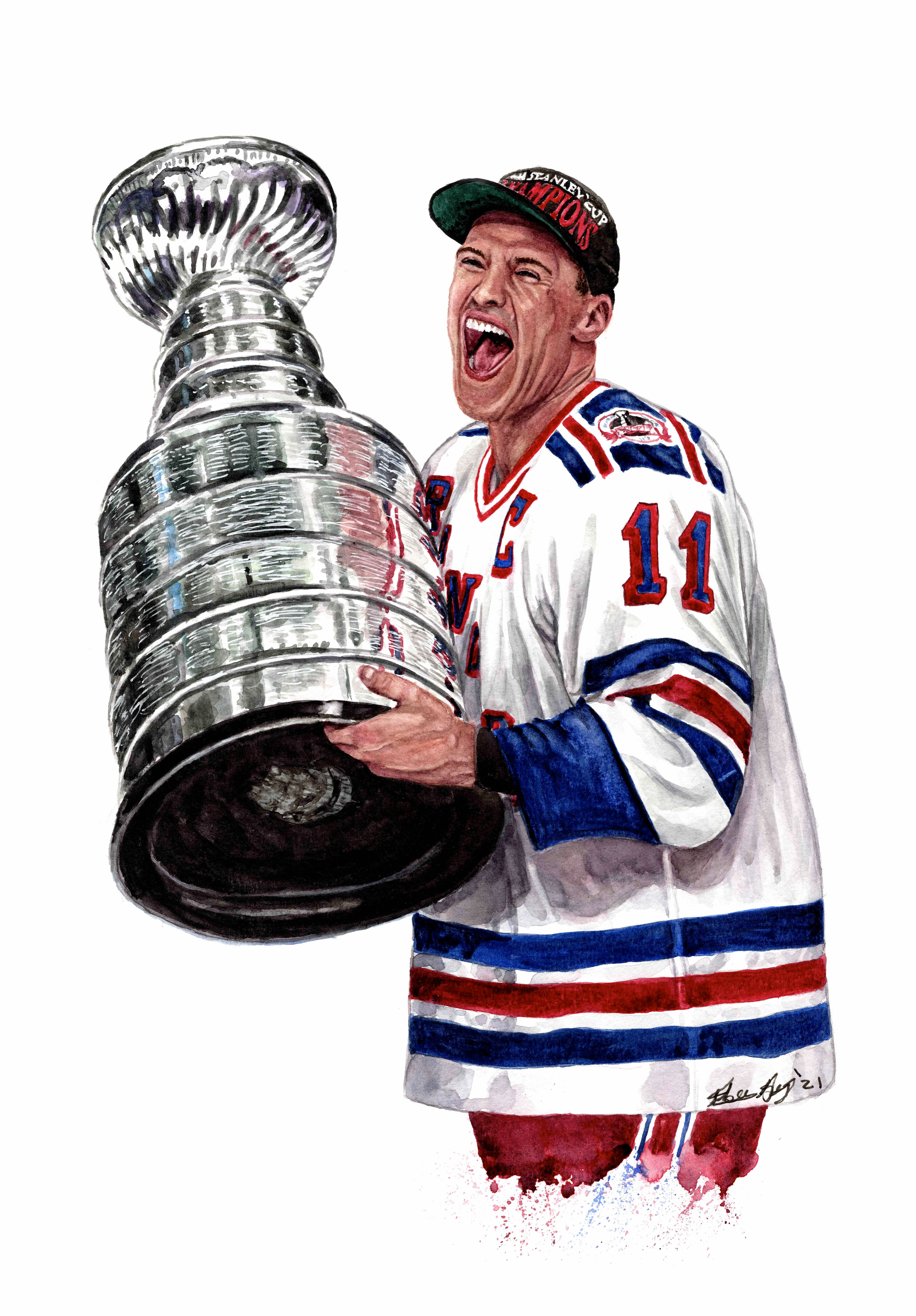 Mark Messier, Stanley Cup - Print