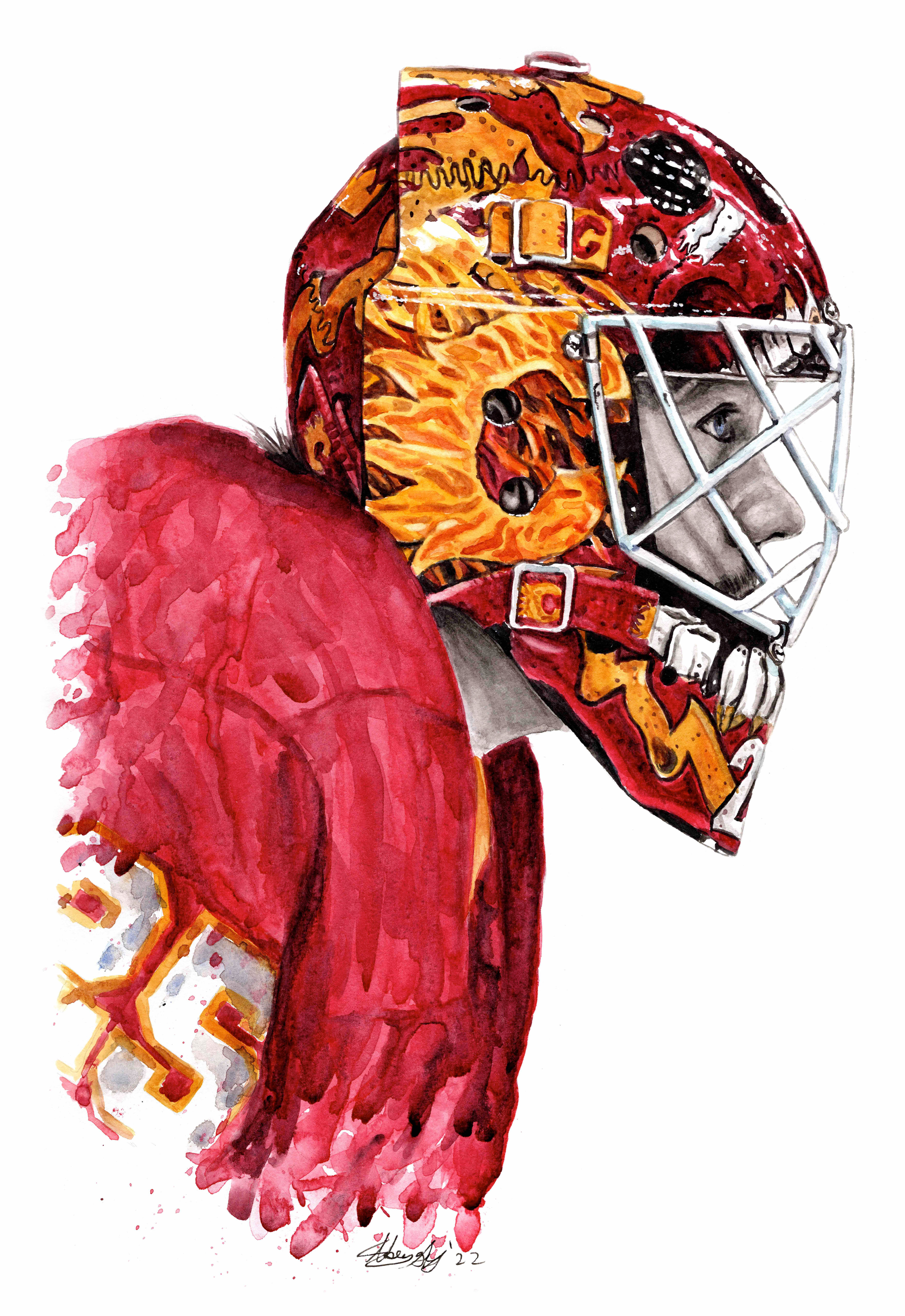 Jacob Markstrom Mask - Print 