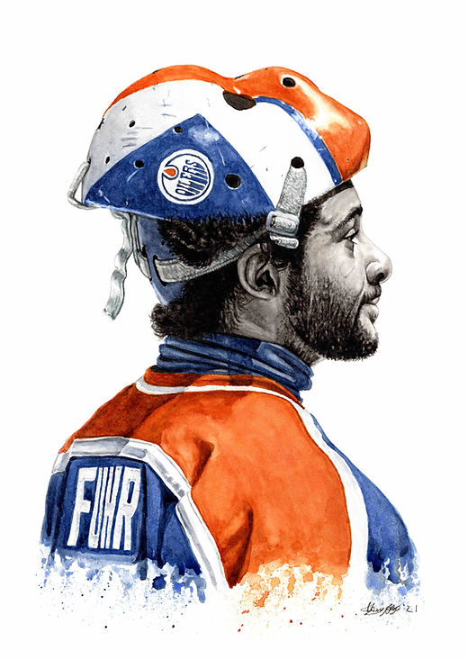 Grant Fuhr Mask - Print | Mike Nguyen Art