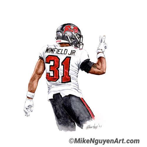 Football Player Tampa Bay Buccaneers Antoine Winfield Jr Antoine