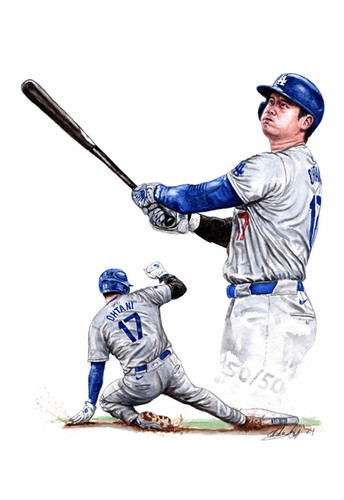 Shohei Ohtani 50/50 - Print | Mike Nguyen Art